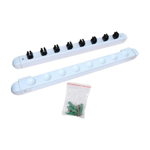 Dickly Billard-Queue-Ständer, Queue-Wandregal mit Schrauben, platzsparend, professionelle Wandhalterung, Billard-Queue-Halter für das, Weiß Dickly Billard-Queue-Ständer, Queue-Wandregal mit Schrauben, platzsparend, professionelle Wandhalterung, Billard-Queue-Halter für das, Weiß von Dickly