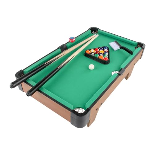 Dickly Billardtisch-Set für Kinder, Mini-Billardtisch-Set, Unterhaltungs-Snooker-Tisch mit Kreide für Spiele, Freizeit, Büro, Zuhause, Kinder von Dickly