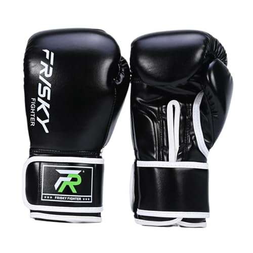 Dickly Boxhandschuhe, professionelle Trainingshandschuhe zum Sparring, Boxsackhandschuhe für Karate, Kampfsport, Kickboxen, Taekwondo, Muay Thai, schwarz 12OZ von Dickly