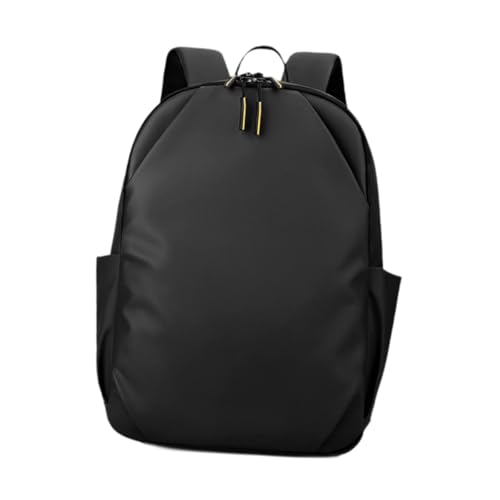 Dickly Computer-Rucksack, Reiserucksack, Leichter Business-Rucksack mit großer Kapazität zum Wandern, Einkaufen, Reisen, Angeln, Schwarz, Pu-lederfolie von Dickly