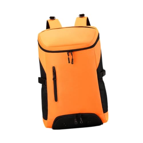 Dickly Damen Badmintontasche Tennisrucksack Paddeltasche Ausrüstungsaufbewahrung Sport Reisetasche Schlägerrucksack für Tennis Softball Squash, Orange von Dickly