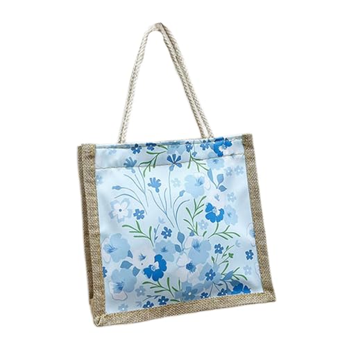 Dickly Damen-Tragetasche, Unterarmtasche, modische tragbare Reise-Tragetasche, Handtasche, Schultertasche für die Arbeit, Freizeit, Pendeln, Frühling, Sommer, Blau mit Reißverschluss von Dickly