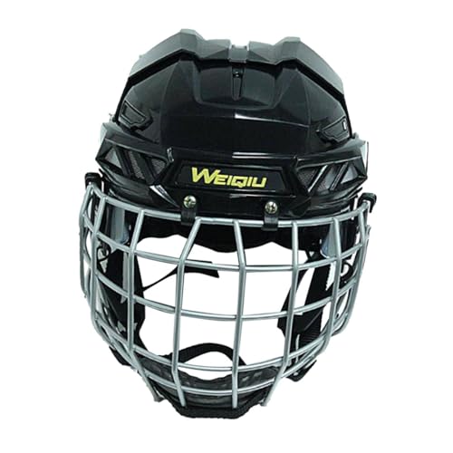 Dickly Eishockeyhelm, verstellbare professionelle Hockeyausrüstung, Schlittschuhhelm für Training, Spiel, Schwarz S Dickly Eishockeyhelm, verstellbare professionelle Hockeyausrüstung, Schlittschuhhelm für Training, Spiel, Schwarz S von Dickly