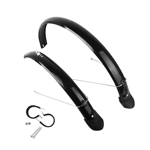 Dickly Fahrrad-Schutzbleche für vorne und hinten, Fahrrad-Schutzbleche, Radschutz, Ersatz-Fahrrad-Schmutzfänger, Fahrrad-Schmutzfänger für Zubehör, für 26 Zoll mit Haken Dickly Fahrrad-Schutzbleche für vorne und hinten, Fahrrad-Schutzbleche, Radschutz, Ersatz-Fahrrad-Schmutzfänger, Fahrrad-Schmutzfänger für Zubehör, für 26 Zoll mit Haken von Dickly