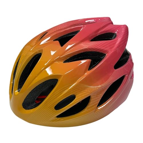 Dickly Fahrradhelm für Kinder, sportlicher Helm, Trendiger tragbarer Helm für Kinder im Alter von 3–10 Jahren, Fahrradhelm, Rennradhelm zum Radfahren, Orange von Dickly
