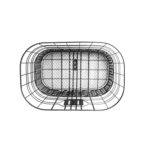 Dickly Fahrradkorb, zusammenklappbarer vorderer Fahrradkorb, leicht, praktisch zum Zusammenbauen, schwarzer gewebter Fahrradkorb für Fahrräder von von Dickly