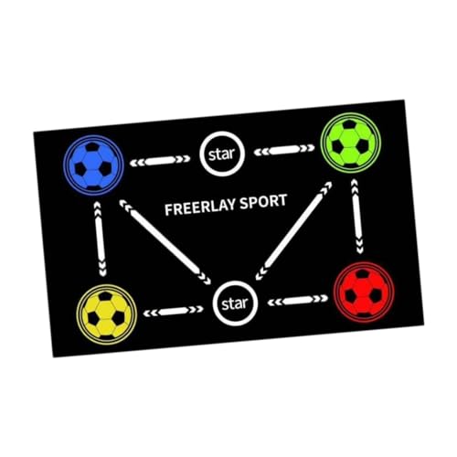 Dickly Fußball-Trainingsmatte, Dribbel-Trainingsmatte, praktische Mehrzweck-Trainingsausrüstung, Fußball-Meisterschaftsmatte für Zuhause, Erwachsene und Dickly Fußball-Trainingsmatte, Dribbel-Trainingsmatte, praktische Mehrzweck-Trainingsausrüstung, Fußball-Meisterschaftsmatte für Zuhause, Erwachsene und von Dickly