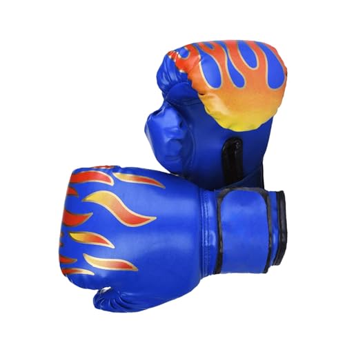 Dickly Kinder-Boxhandschuh, 170 g, Trainings-Sparring-Handschuhe für Jungen und Mädchen für Boxsack, Kickboxen, Muay Thai, MMA, 6–11 Jahre, BLAU von Dickly