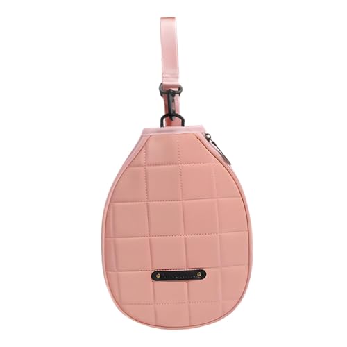 Dickly Paddle-Cover-Tasche, Umhängetasche, staubdichte Tennistasche, Rucksacktasche, Pickleball-Schlägerhülle, Schlägerschutz zum Üben, ROSA von Dickly