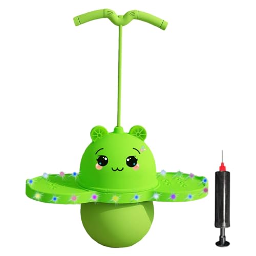 Dickly Pogo-Ball mit Griff, Pogo-Stick-Balance-Board, Sport-Balance-Spielzeug, Hüpfball für Workout-Spielplatz-Kinder, Grün von Dickly