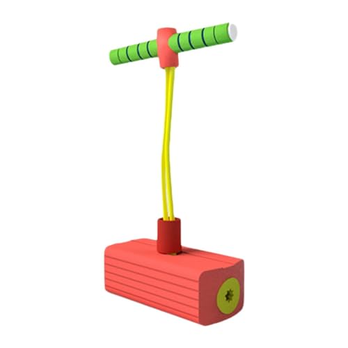 Dickly Pogo Bouncer Hüpfspielzeug Übung Hochsprungspielzeug Springspielzeug Pogo Stick für Kindergarten Jungen Kinder Geschenk, Rot von Dickly