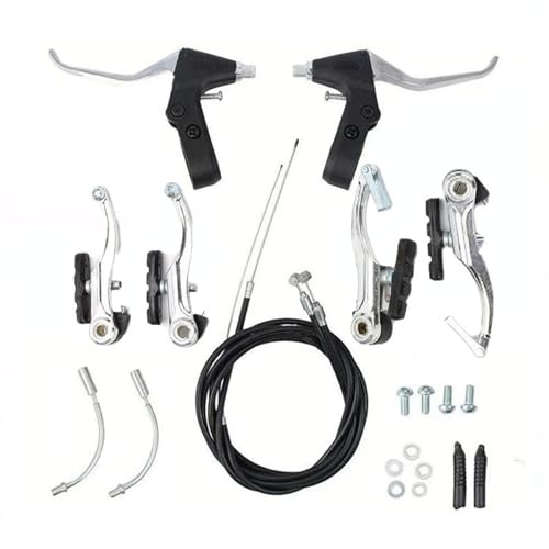 Dickly Rennrad-Bremsen-Set, Ersatz für Fahrradbremse, Aluminiumlegierung, einfache Installation, Bremssättel, Hebel, Bremsen, Teile von Dickly