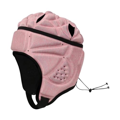 Dickly Rugby-Helm, Rugby-Kopfschutz, ultraleichte Schutzausrüstung, Torwartmütze, Kopfbedeckung, Fußballhelm, für Flag Football Baseball, ROSA von Dickly