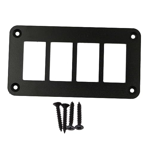 Dickly Schalter-Panel-Gehäusehalter -Kippschalter-Gehäusehalterung Schwarze Aluminiumlegierung für Arb/Carling UTV Trailer Boat Marine, 4 Wege Dickly Schalter-Panel-Gehäusehalter -Kippschalter-Gehäusehalterung Schwarze Aluminiumlegierung für Arb/Carling UTV Trailer Boat Marine, 4 Wege von Dickly