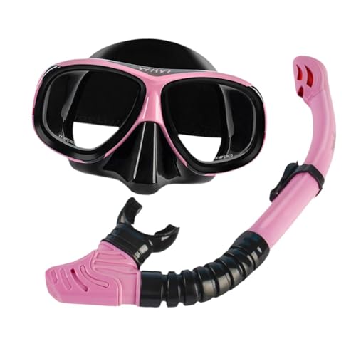 Dickly Schnorchelset für Kurzsichtige, 2,5D-Tauchmaske für Kurzsichtige, verstellbare, auslaufsichere Schnorchelmaske, Taucherbrille für Freitauchen von Dickly