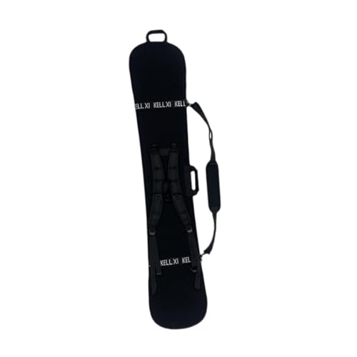 Dickly Snowboardhülle Snowboardschutz Neopren Snowboardzubehör Snowboardhülle Kratzfeste Snowboardtasche, Schwarz 154cm von Dickly