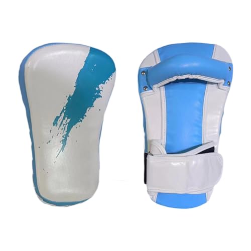 Dickly Taekwondo-Kickpad für Kinder, Strike Boxing Pad mit verstellbarem Gurt, PU-Fokuspratzen, Taekwondo-Kick-Ziel für Taekwondo-Sparring, Weiß von Dickly