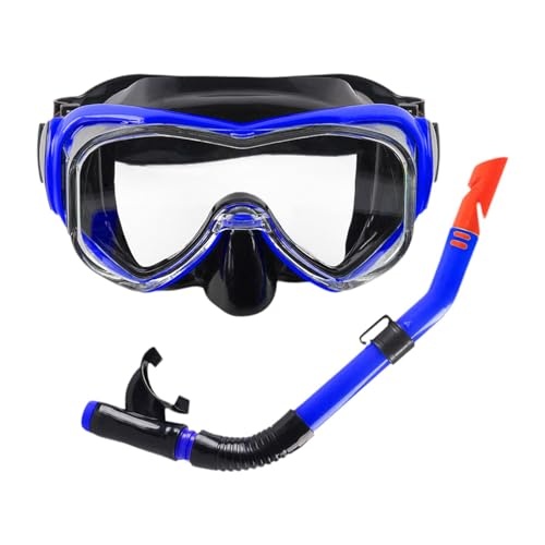 Dickly Tauchmaske und Schnorchelset, professionelle Schnorchelausrüstung für Männer und Frauen, Taucherbrille zum Schnorcheln, Wassersport, Tauchen, Blau Schwarz Dickly Tauchmaske und Schnorchelset, professionelle Schnorchelausrüstung für Männer und Frauen, Taucherbrille zum Schnorcheln, Wassersport, Tauchen, Blau Schwarz von Dickly