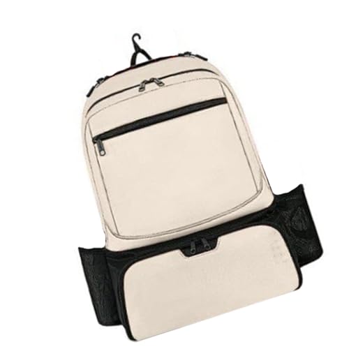 Dickly Tennis-Rucksack, Tennisschläger-Tasche für Tennis, Sport, Aufbewahrung, Tennisausrüstung, Ausrüstung, Tragetasche, Schläger-Abdeckung, Beige von Dickly