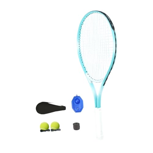 Dickly Tennisschläger Set Tennis Training Equip Professional Geschenke Erholung mit Tennistrainer Bällen für Anfänger, Blau Dickly Tennisschläger Set Tennis Training Equip Professional Geschenke Erholung mit Tennistrainer Bällen für Anfänger, Blau von Dickly
