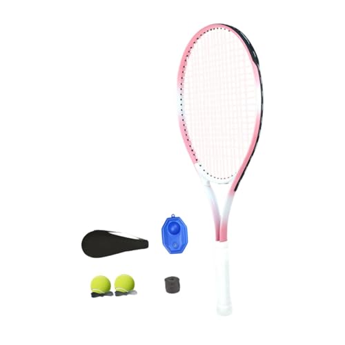 Dickly Tennisschläger Set Tennis Training Equip Professional Geschenke Erholung mit Tennistrainer Bällen für Anfänger, Rosa Dickly Tennisschläger Set Tennis Training Equip Professional Geschenke Erholung mit Tennistrainer Bällen für Anfänger, Rosa von Dickly