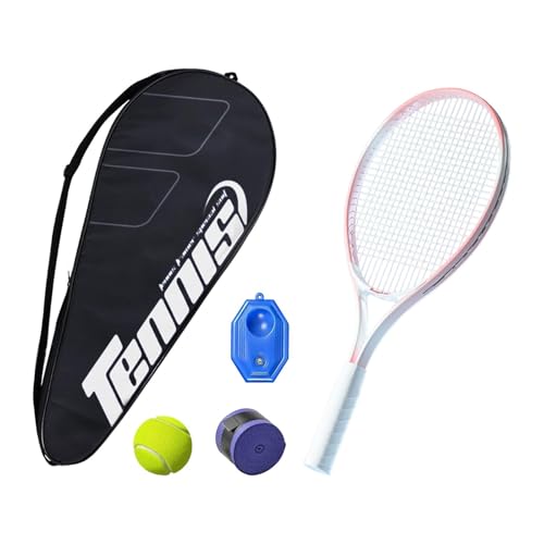 Dickly Tennistrainer, Tennis-Rebounder-Set mit Tennisschläger, Tennisgerät für Park, Indoor, Outdoor, Rosa von Dickly