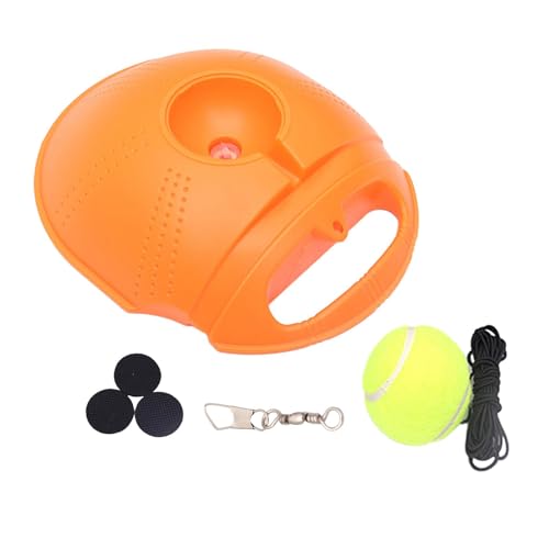Dickly Tennistrainer-Ball mit Kordel, Tennis-Trainingsausrüstung mit, Tennis-Praxis für Übungen, Frauen, Kinder, Orange von Dickly