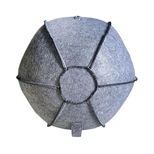 Dickly Yoga-Ball-Hülle, Gymnastikball-Hülle, atmungsaktiv, faltbar, Filz, Pilates-Ball-Hülle, Sitzbälle-Hülle für Fitness-Ball, Home-Gym, Durchmesser 65cm, Hellgrau Dickly Yoga-Ball-Hülle, Gymnastikball-Hülle, atmungsaktiv, faltbar, Filz, Pilates-Ball-Hülle, Sitzbälle-Hülle für Fitness-Ball, Home-Gym, Durchmesser 65cm, Hellgrau von Dickly
