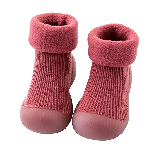 Baby Schuhe - Stoppersocken Baby Hausschuhe Baby 1 Jahr Krabbelschuhe Sockenschuhe Baby Baby Shoes Barfussschuhe Baby Baby Hausschuhe Laufschuhe Baby 1 Jahr Barfußschuhe Wasserdicht von Didadihu