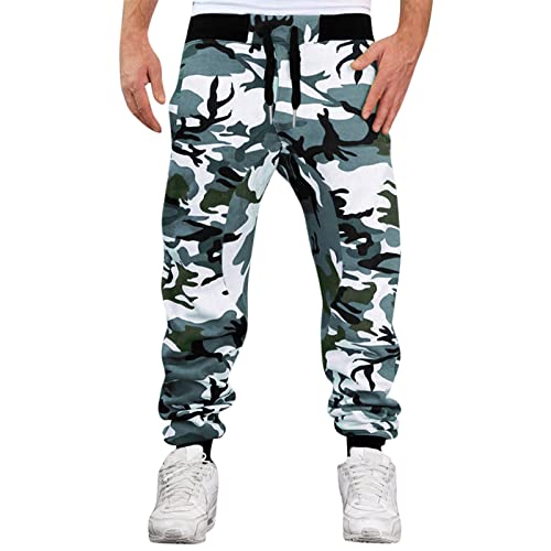 Baggy Hosen Herren Track Pants Open Leg Jogger Hose Freizeithose Lang Jogginghosen Für Jogginghose Männer Weiße Sporthose Y2k Sweathose Graue Herre Weiß Weite von Didadihu