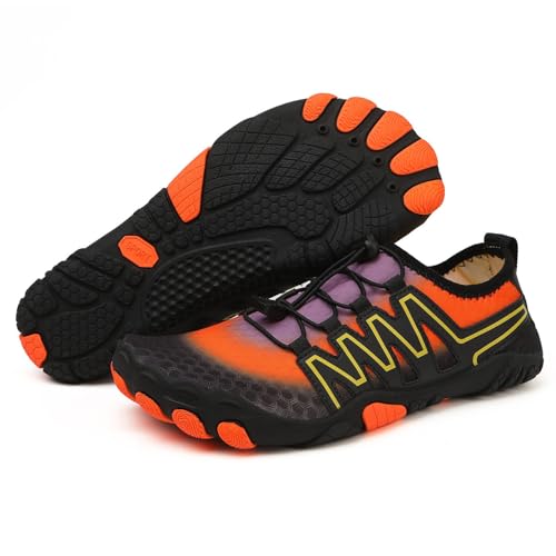 2024 Shoes Damen Herren Unisex Barfuss Schuhe Atmungsaktiv rutschfeste 2024 Shoes Barfußschuhe Wasserfest Minimalistische Outdoor Traillaufschuhe Strandschuhe Breite Sneaker,Orange,38.5 EU 2024 Shoes Damen Herren Unisex Barfuss Schuhe Atmungsaktiv rutschfeste 2024 Shoes Barfußschuhe Wasserfest Minimalistische Outdoor Traillaufschuhe Strandschuhe Breite Sneaker,Orange,38.5 EU von Didadihu