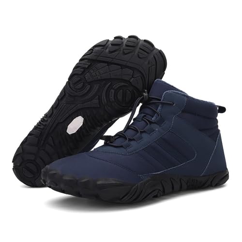 Barfußschuhe Herren Hike Mädchen Barfuss Schuhe Herbst Wasserfeste Winterschuhe 2024 Winter Boots Frauen Leder Laufschuhe Wasserschuhe Hausschuhe Barfuß Gefütterte von Didadihu