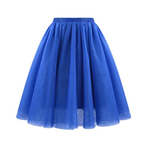 Blauer Rock,5 Layers Tüll Rock Damen Leicht Blickdicht Tüllrock Mit Elastische Hohe Taille Tutu Tütü Rock Karneval Fasching Große Größen Petticoat Unterrock A-Linie,Blau 1,XL Blauer Rock,5 Layers Tüll Rock Damen Leicht Blickdicht Tüllrock Mit Elastische Hohe Taille Tutu Tütü Rock Karneval Fasching Große Größen Petticoat Unterrock A-Linie,Blau 1,XL von Didadihu