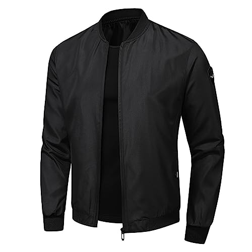 Bomberjacke Herren Windjacke Mens Jacket Motorradjacke Sommerjacke Jacke Sommer Leicht Dünn Übergangsjacke Leichte Herbstjacke Jacken Herrenmode Pilotenjacke von Didadihu