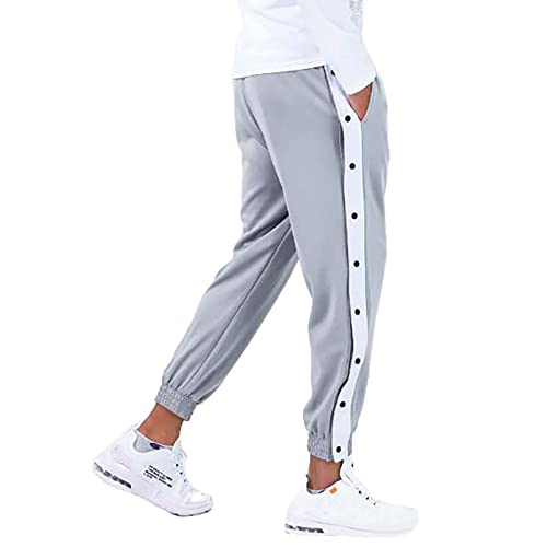 Breite Jogginghose Herren Weite Jogger Pants Baggy Hosen Baumwolle Breit Weiß Graue Offener Beinabschluss Sweatpants Herre Lang Grau Leichte Y2k Laufhose Review von Didadihu