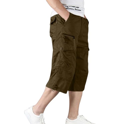 Caprihose Herren Sport Sommer 3 4 Hose Kurze Hosen Capri Cargo 7/8 Wanderhose Leicht Outdoor Regulär Fit Dreiviertel Herren-Shorts Laufhose,Gelb,4XL Caprihose Herren Sport Sommer 3 4 Hose Kurze Hosen Capri Cargo 7/8 Wanderhose Leicht Outdoor Regulär Fit Dreiviertel Herren-Shorts Laufhose,Gelb,4XL von Didadihu