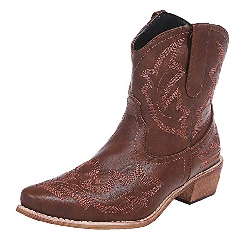 Cowboy Stiefeletten Damen : Weiße Stiefel Stiefel Mit Weitem Schaft Damen Cowboy Boots Westernstiefel+Damen Schnürstiefel Damen Braun Westernreitstiefel Damen Cowboystiefel Kinder von Didadihu