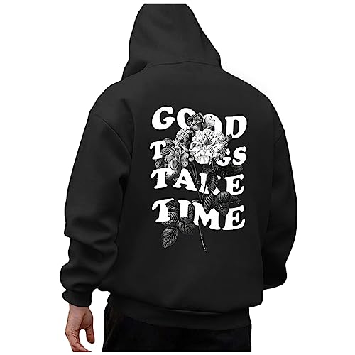 Didadihu Hoodie Schwarz Herren : Hoodies Für Männer Los Angeles Pullover Oversize Hoodie Hoddis Hip Hop Zip Hoodie Herren Schwarzer Hoodie Herren Hoodie Oversize Herren Techwear Herren von Didadihu