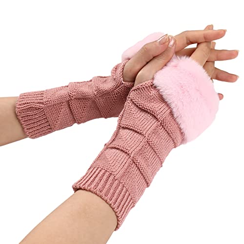 Fingerlose Handschuhe Herren : Unisex Gefütterte Fingerhandschuhe Herren Outdoor Wollhandschuhe Strick Armstulpen Schwarz Gestrickte Handschuhe Kompressionshandschuhe Baumwollhandschuhe Paar von Didadihu