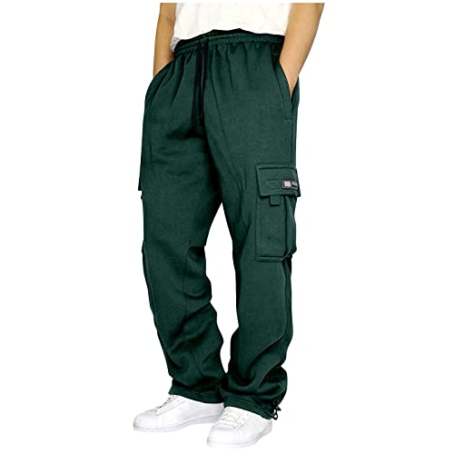 Graue Jogginghose Herren Baggy Grau Hosen Jogginghosen Für Hip Hop Hose Track Pants Weiße Lang Y2k Freizeithose Leichte Sweatpants Jogger Sweathose von Didadihu