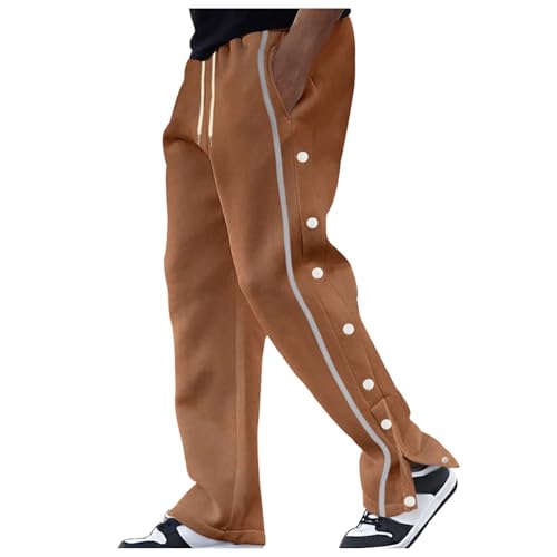 Graue Jogginghose Herren Weite Baggy Hosen Kanaken Style Weiße Hose Laufhose Lang Breit Cargo Pants Men Sweatpants Herre Y2k Sweathose Cargohose Jogger Männer von Didadihu