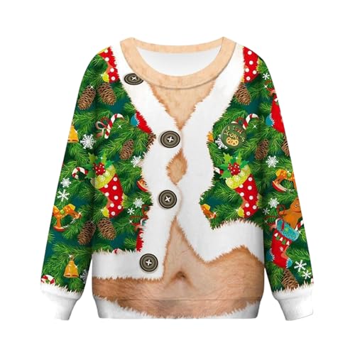 Hässlicher Weihnachtspullover Herren Lustig Ugly Baumwolle Christmas Sweater Weihnachtspulli Weihnachtsshirt Weihnachts Tshirt Mit 3D Drucke Männer Hässlicher Weihnachtspullover Herren Lustig Ugly Baumwolle Christmas Sweater Weihnachtspulli Weihnachtsshirt Weihnachts Tshirt Mit 3D Drucke Männer von Didadihu