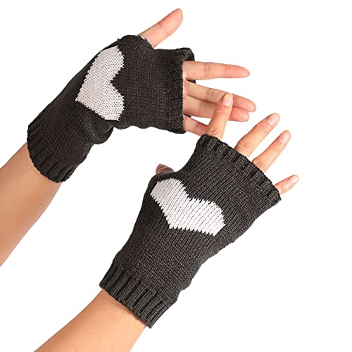 Handschuhe Ohne Fingerkuppen - Touchscreen Outdoor Handschuhe Unisex Kaschmir Strickhandschuhe Warm Handwärmer Paar Gestrickte Winterhandschuhe Handschuh Pulswärmer Warme von Didadihu