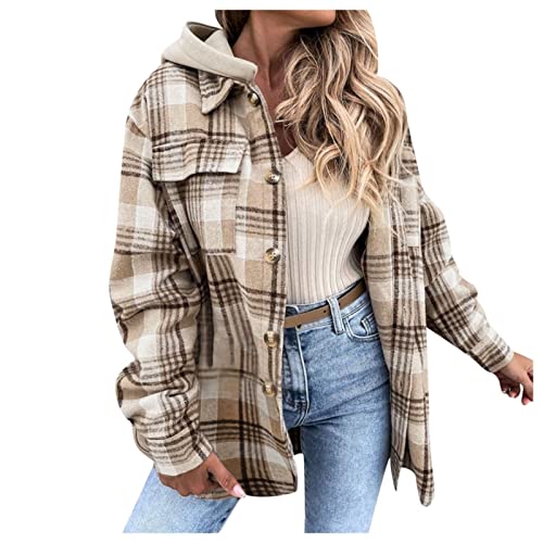 Jacke Damen Herbst, Damen Hemdjacke Karierte Jacke Herbst Flanellhemd Shacket Mantel Oversize Elegante Flanell Jacke Cordhemd Gefüttert Hemdbluse Elegant Lang Outfit Mit Knöpfen Jacke Damen Herbst, Damen Hemdjacke Karierte Jacke Herbst Flanellhemd Shacket Mantel Oversize Elegante Flanell Jacke Cordhemd Gefüttert Hemdbluse Elegant Lang Outfit Mit Knöpfen von Didadihu