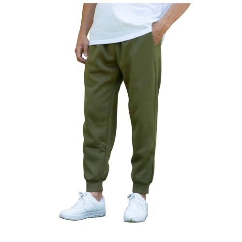 Kanaken Style Baggy Jogginghose Herren Breit Weite Herre Baumwoll Laufhose Lang Hose Hip Hop Breite Hosen Weiße Graue Freizeithose Männer Cargo Pants Men Sweatpants Weiß von Didadihu