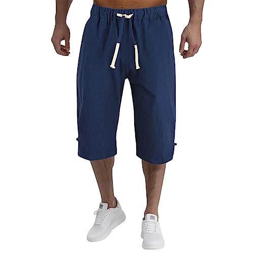 Kurze Hosen Herren Sommer Männer 3 4 Hose 3/4 Stretch Sport Shorts Cargohose Outdoor Cargo Atmungsaktiv Sporthose Herren-Shorts Wanderhose,Marine,XXL Kurze Hosen Herren Sommer Männer 3 4 Hose 3/4 Stretch Sport Shorts Cargohose Outdoor Cargo Atmungsaktiv Sporthose Herren-Shorts Wanderhose,Marine,XXL von Didadihu