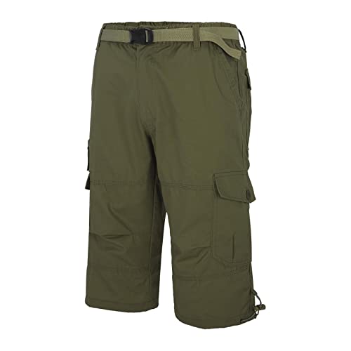 Kurze Hosen Herren Sommer Stretch 3 4 Hose Caprihose Outdoor Bermuda 7/8 Wanderhose Capri Kurz Atmungsaktiv Dreiviertel Laufhose Cargohose,Grün,XL Kurze Hosen Herren Sommer Stretch 3 4 Hose Caprihose Outdoor Bermuda 7/8 Wanderhose Capri Kurz Atmungsaktiv Dreiviertel Laufhose Cargohose,Grün,XL von Didadihu
