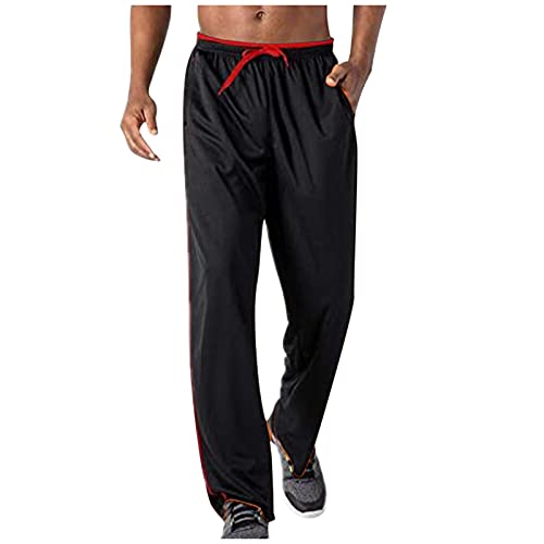 Laufhose Lang Herren : Baumwolle Cargo Jogger Pants Sweatpants 3XL Grau Jogginghose Sport Hose Breite Winter Baggy Trainingshose Jogginghose Freizeithose,Schwarz,M von Didadihu