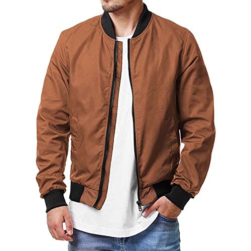 Motorradjacke Herren Sommer Windjacke Bomberjacke Herrenmode Jacke Herbstjacke Leicht Blouson Sommerjacke College Herrenjacke Windbreaker Baseball Jacken Jacket von Didadihu