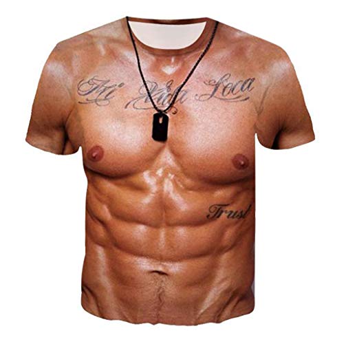 Muskel Shirt Herren: Sixpack Oversized mit Bier T Shirts Sauf Tshirt Unisex Modern Sommer Coole Lustig Lang Lustige Herren von Didadihu